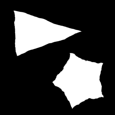 【Python・OpenCV】輪郭形状の近似(cv2.approxPolyDP), 簡単な形状認識の入力画像