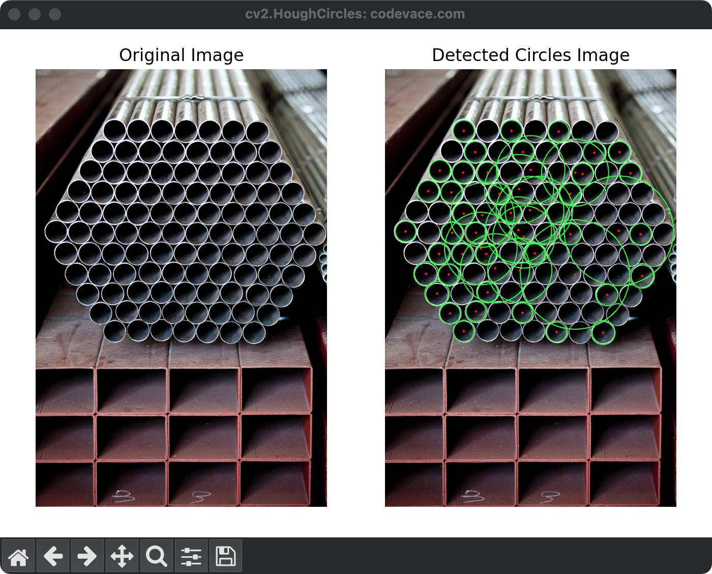 入力画像２のHoughCircles関数の結果１