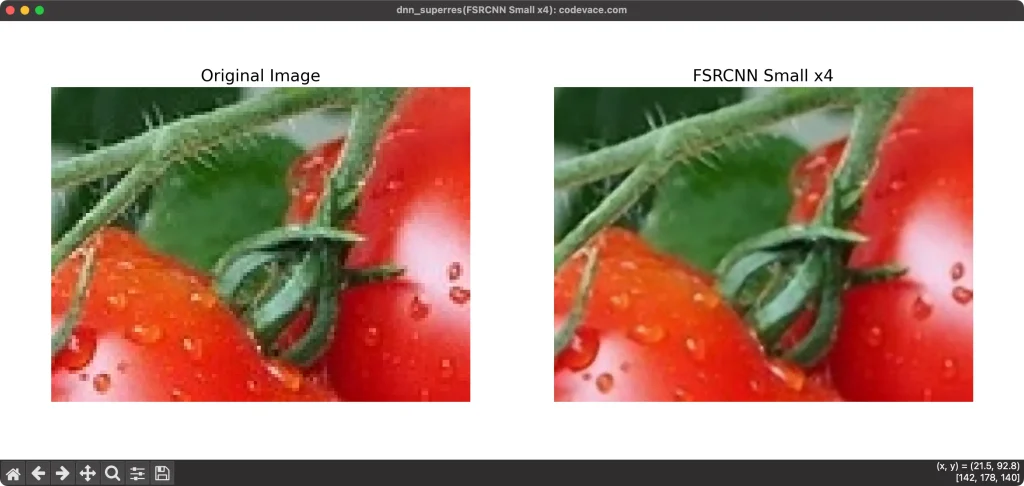 FSRCNN Smallx4の結果